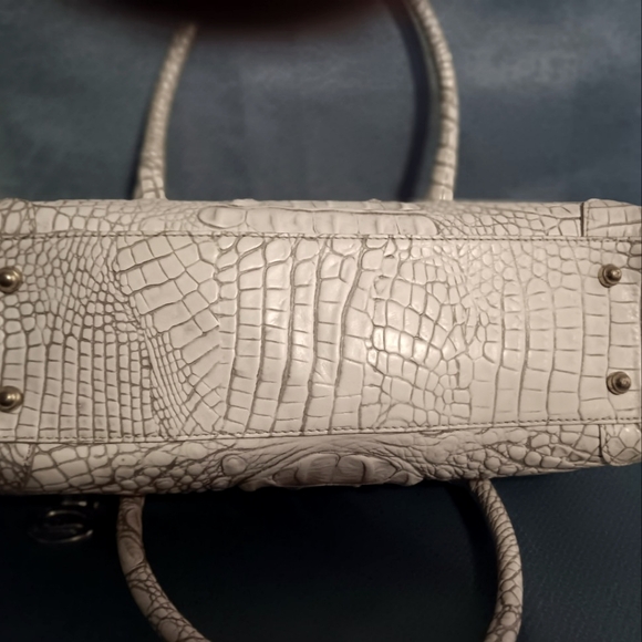 Brahmin Medium Ivory Satchel Bag - Picture 13 of 15